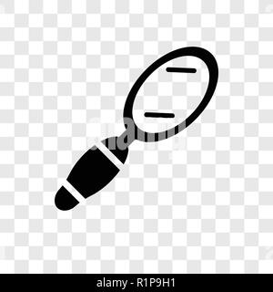 Spiegel vektor Icon auf transparentem Hintergrund isoliert, Spiegel Transparenz logo Konzept Stock Vektor