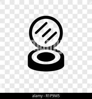 Spiegel vektor Icon auf transparentem Hintergrund isoliert, Spiegel Transparenz logo Konzept Stock Vektor