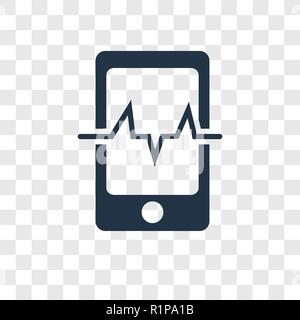 Telefon vektor Icon auf transparentem Hintergrund isoliert, Telefon Transparenz logo Konzept Stock Vektor