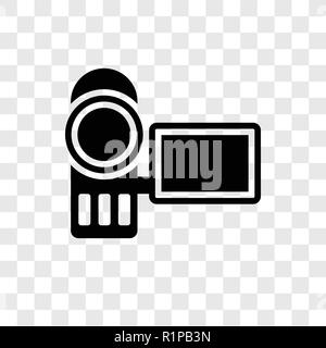 Camcorder vektor Icon auf transparentem Hintergrund isoliert, Camcorder Transparenz logo Konzept Stock Vektor