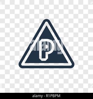 Kein Parkplatz vektor Icon auf transparentem Hintergrund isoliert, kein Parkplatz Transparenz logo Konzept Stock Vektor
