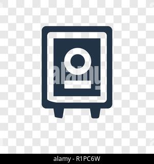 Sichere vektor Icon auf transparentem Hintergrund isoliert, sichere Transparenz logo Konzept Stock Vektor