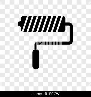 Farbroller vektor Icon auf transparentem Hintergrund isoliert, Farbroller Transparenz logo Konzept Stock Vektor