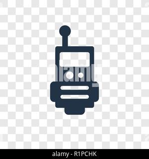 Walkie Talkie vektor Icon auf transparentem Hintergrund isoliert, Walkie Talkie Transparenz logo Konzept Stock Vektor