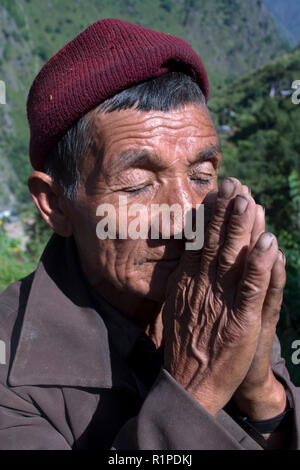 Langtang Nationalpark, Nepal 2012. Tamang Heritage Trail Stockfoto