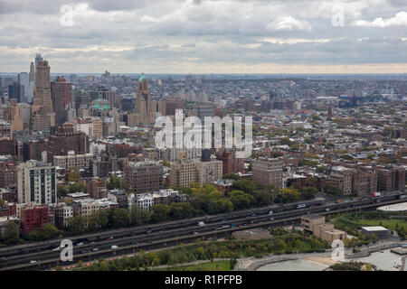 Helikopter Luftbild von Brooklyn Heights und Downtown Brooklyn, New York City, USA Stockfoto