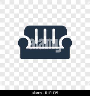 Sofa vektor Icon auf transparentem Hintergrund isoliert, Sofa Transparenz logo Konzept Stock Vektor