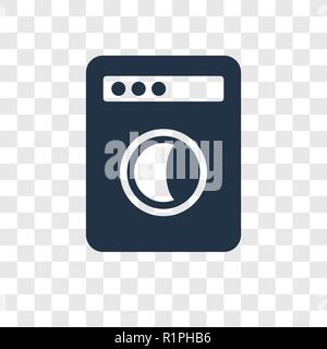 Waschmaschine vektor Icon auf transparentem Hintergrund isoliert, Waschmaschine Transparenz logo Konzept Stock Vektor