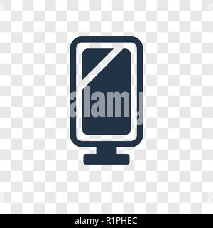 Spiegel vektor Icon auf transparentem Hintergrund isoliert, Spiegel Transparenz logo Konzept Stock Vektor