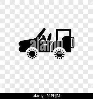 Armee Auto vektor Icon auf transparentem Hintergrund isoliert, Armee Auto Transparenz logo Konzept Stock Vektor