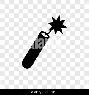 Explosive vektor Icon auf transparentem Hintergrund isoliert, explosive Transparenz logo Konzept Stock Vektor