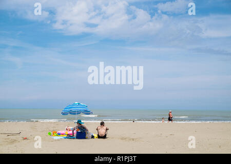 Albanien, Divjake, der Strand Stockfoto