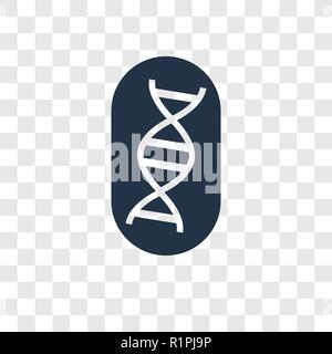 Dna-Struktur vektor Icon auf transparentem Hintergrund isoliert, DNA-Struktur Transparenz logo Konzept Stock Vektor