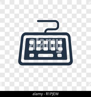 Tastatur vektor Icon auf transparentem Hintergrund isoliert, Tastatur Transparenz logo Konzept Stock Vektor