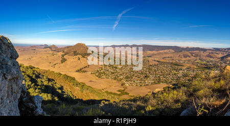 San Luis Obispo gesehen vom Cerro Peak Stockfoto