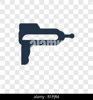 Blaster vektor Icon auf transparentem Hintergrund isoliert, Blaster Transparenz logo Konzept Stock Vektor