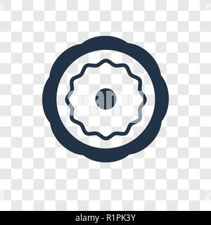 Jüdische Bagel vektor Icon auf transparentem Hintergrund isoliert, jüdische Bagel Transparenz logo Konzept Stock Vektor