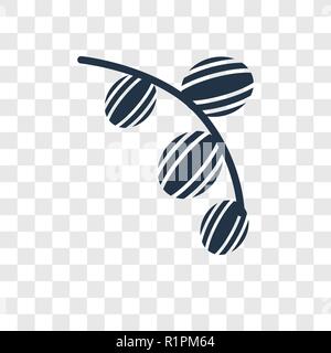 Stachelbeere vektor Icon auf transparentem Hintergrund isoliert, Stachelbeere Transparenz logo Konzept Stock Vektor