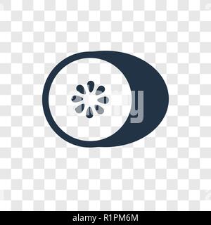 Kiwi vektor Icon auf transparentem Hintergrund isoliert, Kiwi Transparenz logo Konzept Stock Vektor