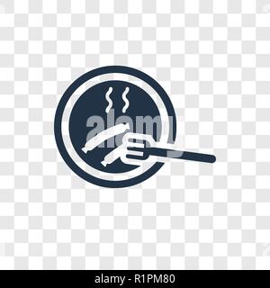 Wurst vektor Icon auf transparentem Hintergrund isoliert, Wurst Transparenz logo Konzept Stock Vektor