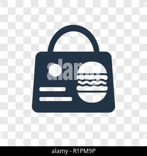 Nehmen Sie den Vektor Icon auf transparentem Hintergrund isoliert, Transparenz logo Konzept Stock Vektor