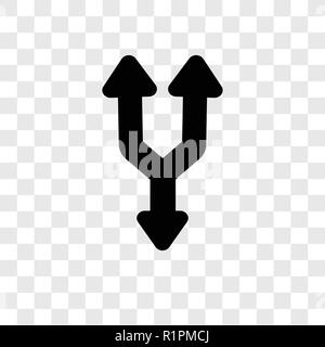 Split Dreieck vektor Icon auf transparentem Hintergrund isoliert, Split Dreieck Transparenz logo Konzept Stock Vektor