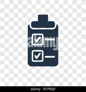 Liste vektor Icon auf transparentem Hintergrund isoliert, Liste Transparenz logo Konzept Stock Vektor