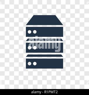 Datenspeicherung vektor Symbol auf transparenten Hintergrund, Daten-transparenz logo Konzept Stock Vektor