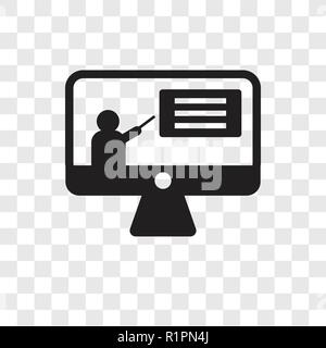 Educational Video vektor Icon auf transparentem Hintergrund isoliert, Educational Video Transparenz logo Konzept Stock Vektor