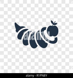 Füllhorn vektor Icon auf transparentem Hintergrund isoliert, Füllhorn Transparenz logo Konzept Stock Vektor