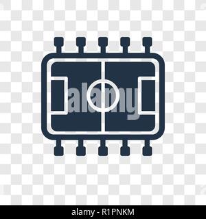 Tischfußball vektor Icon auf transparentem Hintergrund isoliert, Tischfußball Transparenz logo Konzept Stock Vektor