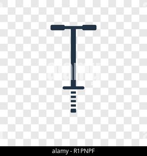 Pogo stick Vektor Icon auf transparentem Hintergrund isoliert, Pogo stick Transparenz logo Konzept Stock Vektor