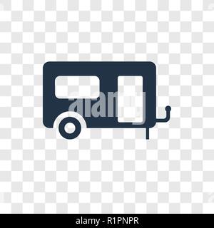 Camper vektor Icon auf transparentem Hintergrund isoliert, Reisemobile Transparenz logo Konzept Stock Vektor