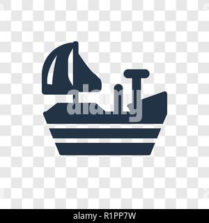 Fähre nach rechts Vektor Icon auf transparentem Hintergrund isoliert, Fähre nach rechts Transparenz logo Konzept Stock Vektor