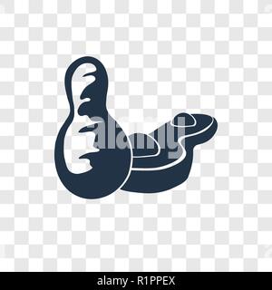 Peanut vektor Icon auf transparentem Hintergrund isoliert, Erdnuß Transparenz logo Konzept Stock Vektor