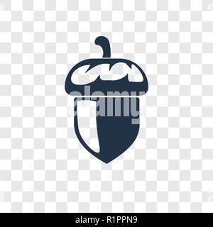 Acorn vektor Icon auf transparentem Hintergrund isoliert, Acorn Transparenz logo Konzept Stock Vektor