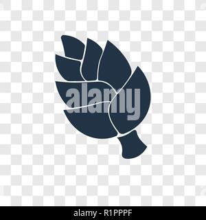 Artischocke vektor Icon auf transparentem Hintergrund isoliert, Artischocke Transparenz logo Konzept Stock Vektor