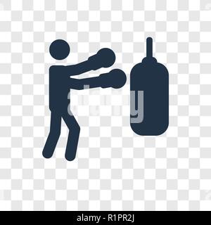 Boxing vektor Icon auf transparentem Hintergrund isoliert, Boxen Transparenz logo Konzept Stock Vektor