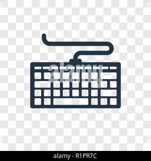 Computer Tastatur vektor Icon auf transparentem Hintergrund isoliert, Computer Tastatur Transparenz logo Konzept Stock Vektor