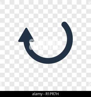 Laden Sie die kreisförmigen Pfeil vektor Icon auf transparentem Hintergrund isoliert, Laden kreisförmigen Pfeil Transparenz logo Konzept Stock Vektor