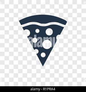 Pizza Stück vektor Icon auf transparentem Hintergrund isoliert, Pizza Stück Transparenz logo Konzept Stock Vektor