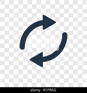 Laden Sie Pfeil vektor Icon auf transparentem Hintergrund isoliert, laden Sie Pfeil Transparenz logo Konzept Stock Vektor