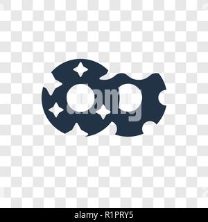 Donut vektor Icon auf transparentem Hintergrund isoliert, Donut Transparenz logo Konzept Stock Vektor