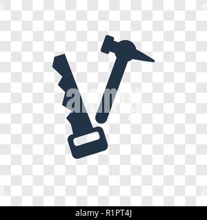 Tischler vektor Icon auf transparentem Hintergrund isoliert, Tischler Transparenz logo Konzept Stock Vektor