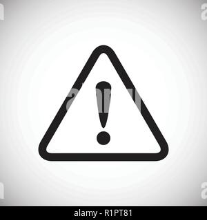 Ausrufezeichen Zeichen auf weißem Hintergrund Stock Vektor