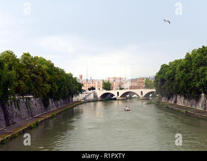 Principe Amedeo Savoia Aosta Brücke über den Tiber in Rom. Stockfoto