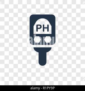 Ph-meter Vektor Icon auf transparentem Hintergrund isoliert, Ph-meter Transparenz logo Konzept Stock Vektor