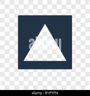 Dreieck vektor Icon auf transparentem Hintergrund isoliert, Dreieck Transparenz logo Konzept Stock Vektor