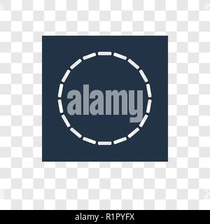 Kreis vektor Icon auf transparentem Hintergrund isoliert, Kreis Transparenz logo Konzept Stock Vektor