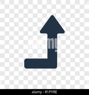 Undo vektor Icon auf transparentem Hintergrund isoliert, Undo Transparenz logo Konzept Stock Vektor